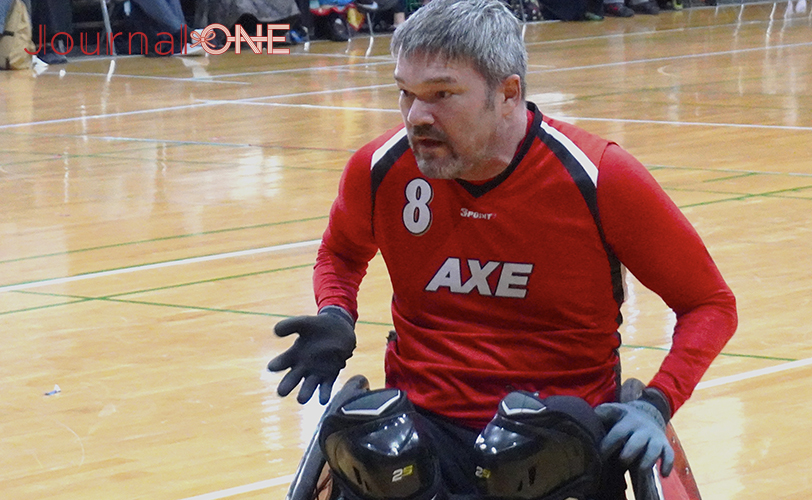 車いすラグビー ニック選手 AXE 千葉ロータリーカップ