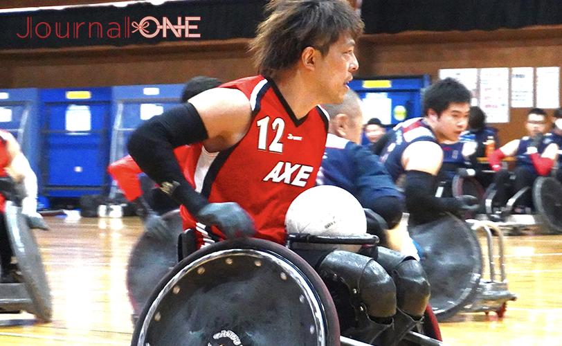 車いすラグビー 峰島靖選手 AXE 千葉ロータリーカップ