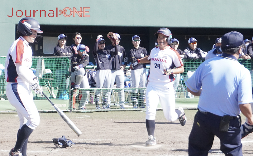 JDリーグ プレーオフ1回戦 先制点を挙げるホンダ