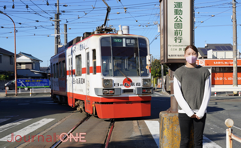 東京2020金メダリスト・山崎早紀さんと豊橋市電