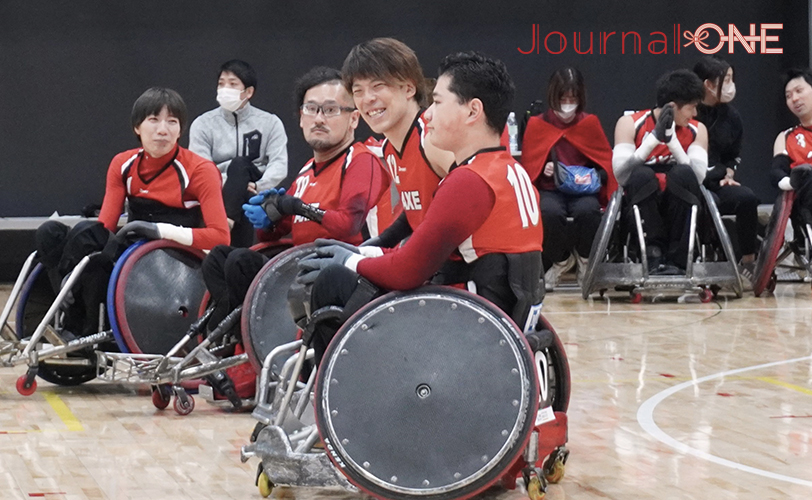 Wheelchair Rugby 左から倉橋香衣、乗松隆由、峰島靖、青木颯志の4選手(AXE) -Journal-ONE撮影