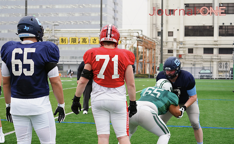 アメリカンフットボール Japan U.S. DREAM BOWL 2023 アイビー・リーグ(Ivy League)のオールスターチーム-Journal-ONE撮影