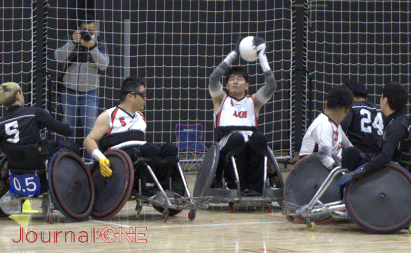 Wheelchair Rugby 東京2020パラリンピック銅メダル 羽賀理之選手(AXE)のブザービートキャッチ -Journal-ONE撮影