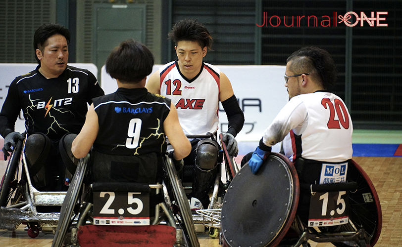 第24回車いすラグビー日本選手権大会 AXE 対 BLITZの一戦 2QはBLITZ優勢の試合展開に