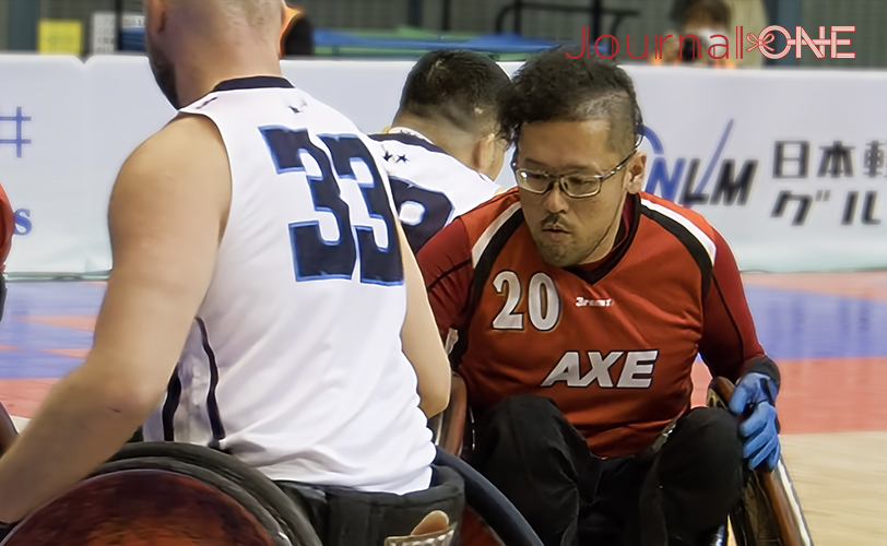 日本選手権で活躍する車いすラグビーAXEの乗松隆由選手-Journal-ONE撮影