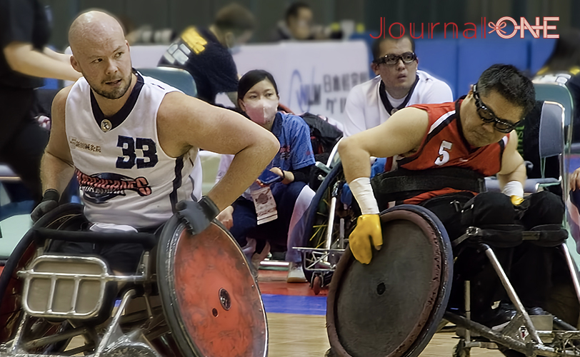 第24回車いすラグビー日本選手権大会 AXE 岸選手と Okinawa Hurricanes Zak Madell選手 -Journal-ONE撮影