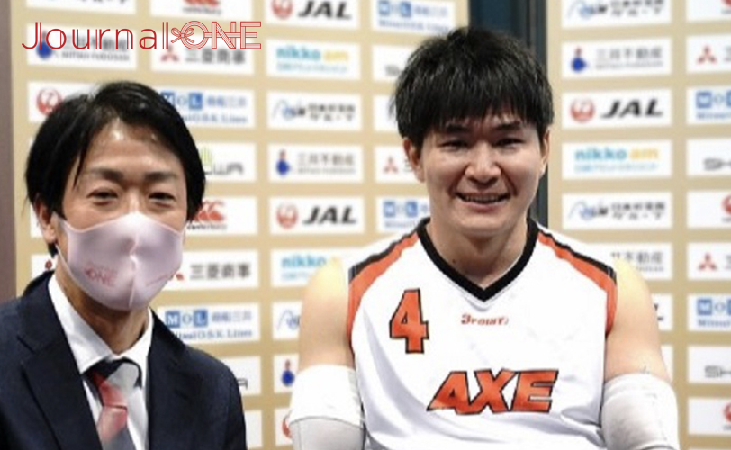 第24回車いすラグビー日本選手権大会 試合後、穏やかな表情のAXE 羽賀選手 -Journal-ONE撮影