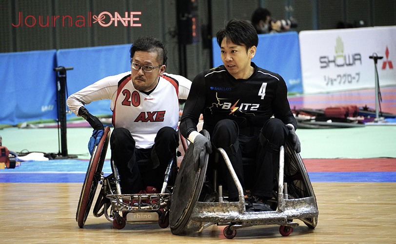 第24回車いすラグビー日本選手権大会 AXE 対 BLITZの一戦 1Qはお互いのキーマン同士を抑える攻防が続く