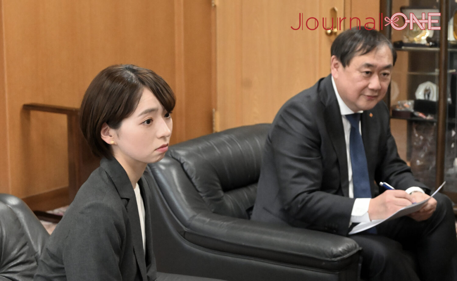 柔道発祥の地・講道館の第5代館長 上村春樹氏にインタビューする厚地純夫編集長-Journal-ONE撮影