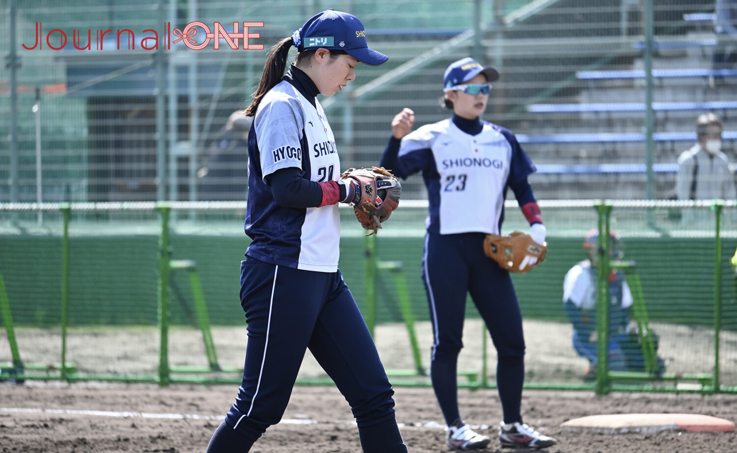 JDリーグ2023開幕戦・千葉咲実投手(シオノギ)-Journal-ONE撮影