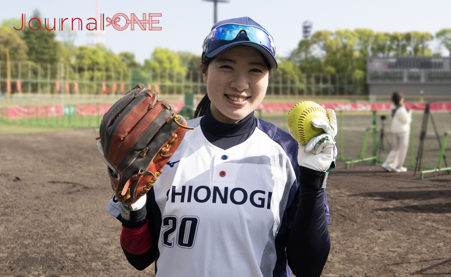 JDリーグ2023開幕戦・千葉咲実投手(シオノギ)-Journal-ONE撮影