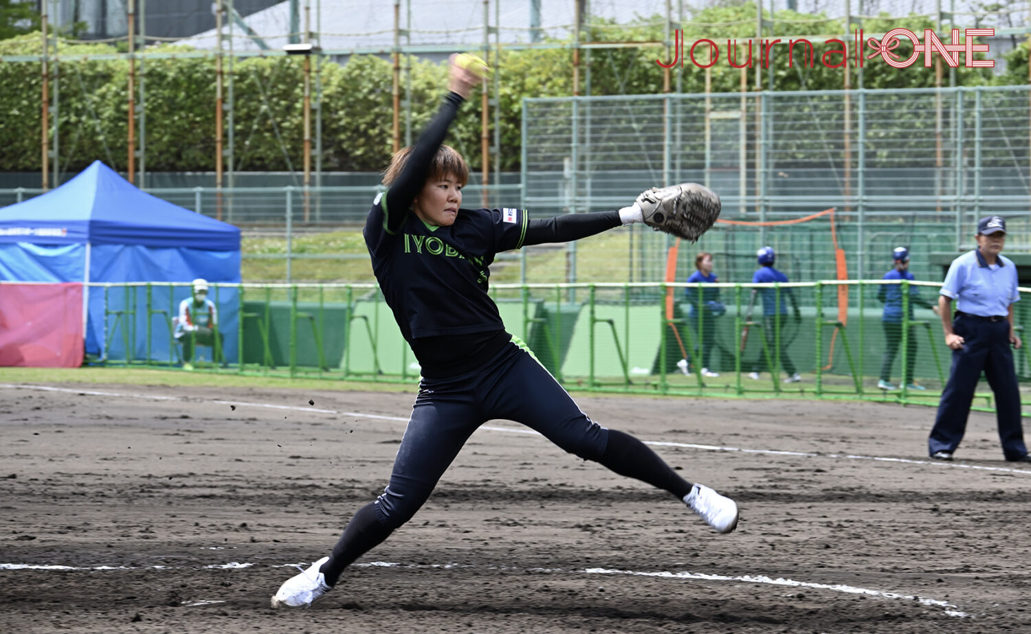 JDリーグ2023開幕戦・庄司奈々投手(伊予銀行ヴェールズ)-Journal-ONE撮影