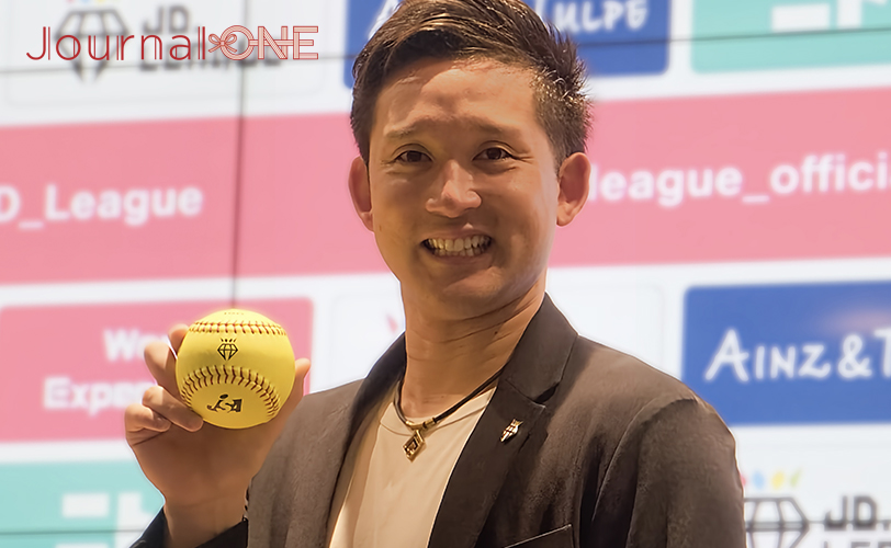 ソフトボール・JDリーグのアンバサダーに就任した杉谷拳士社長(ZENSHIN CONNECT)Journal-ONE撮影