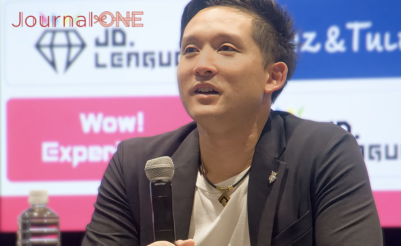 ソフトボール・JDリーグのアンバサダーに就任した杉谷拳士社長(ZENSHIN CONNECT)Journal-ONE撮影