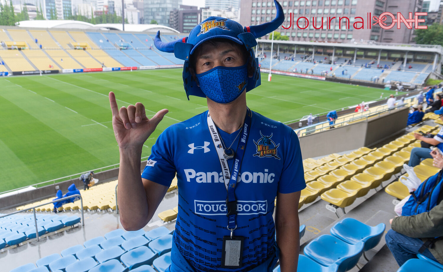 ジャパンラグビー リーグワン プレーオフ 埼玉パナソニックワイルドナイツvs横浜キヤノンイーグルスのファン-Journal-ONE撮影