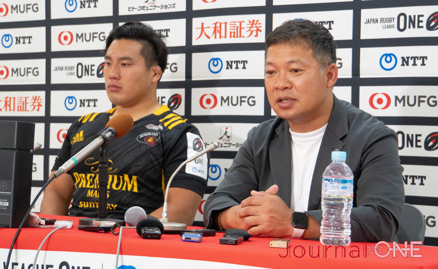 ジャパンラグビー リーグワン プレーオフ 東京サントリーサンゴリアスvs横浜キヤノンイーグルスの3位決定戦 試合を振り返るSuntoryの田中監督-Journal-ONE撮影