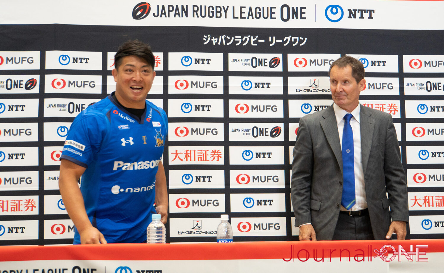 ジャパンラグビー リーグワン プレーオフ 埼玉パナソニックワイルドナイツvsクボタスピアーズ船橋・東京ベイの決勝戦 3連覇を逃し試合を振り返る坂手惇史主将(Panasonic)-Journal-ONE撮影