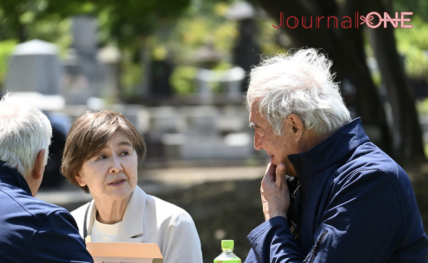 柔道の創設者・嘉納治五郎師範の墓前祭に出席した故安部一郎十段のご令嬢・田中博子さん-Journal-ONE撮影