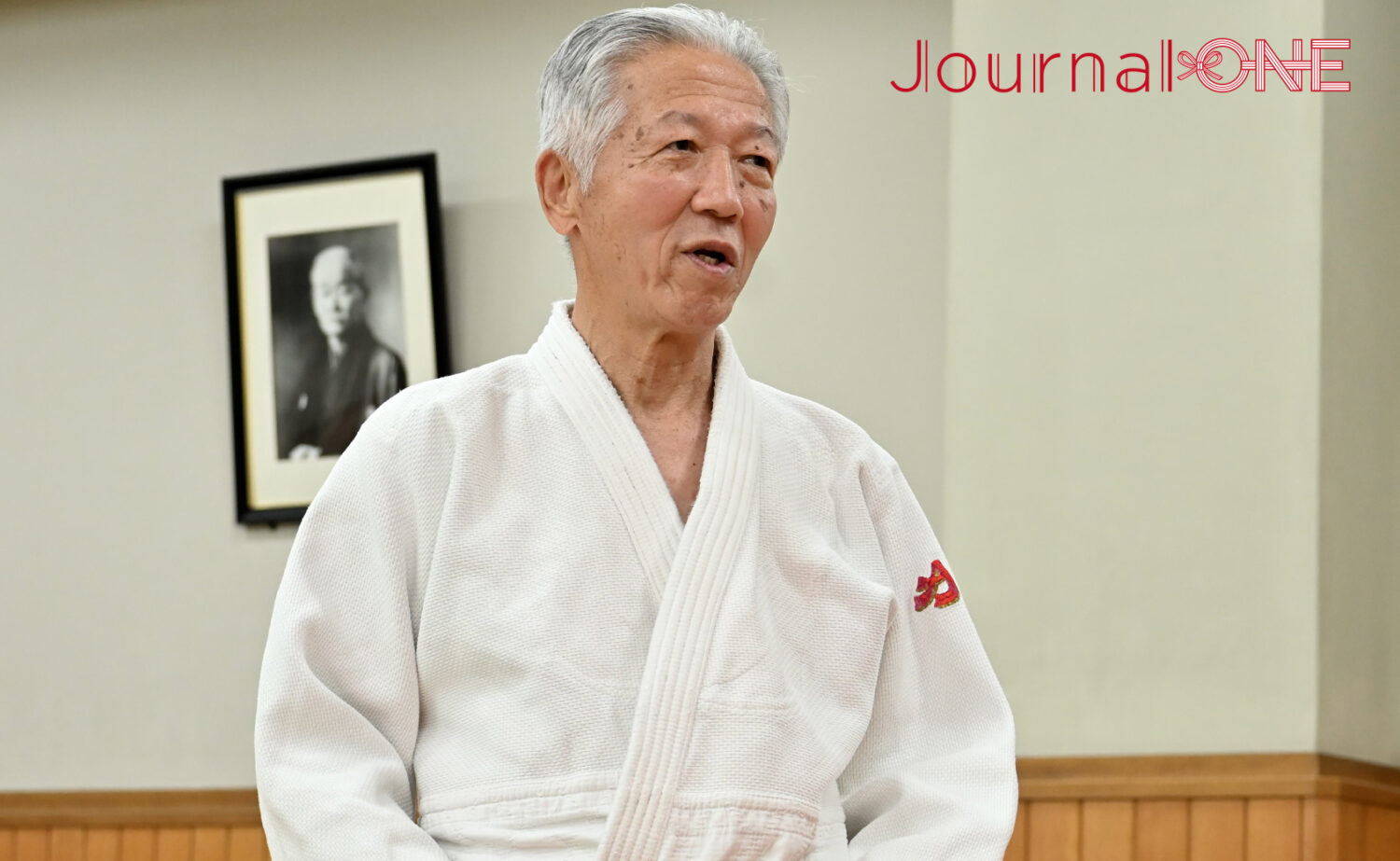 柔道の総本山・講道館内で学ぶ講道館成年部の吉岡氏-Journal-ONE撮影