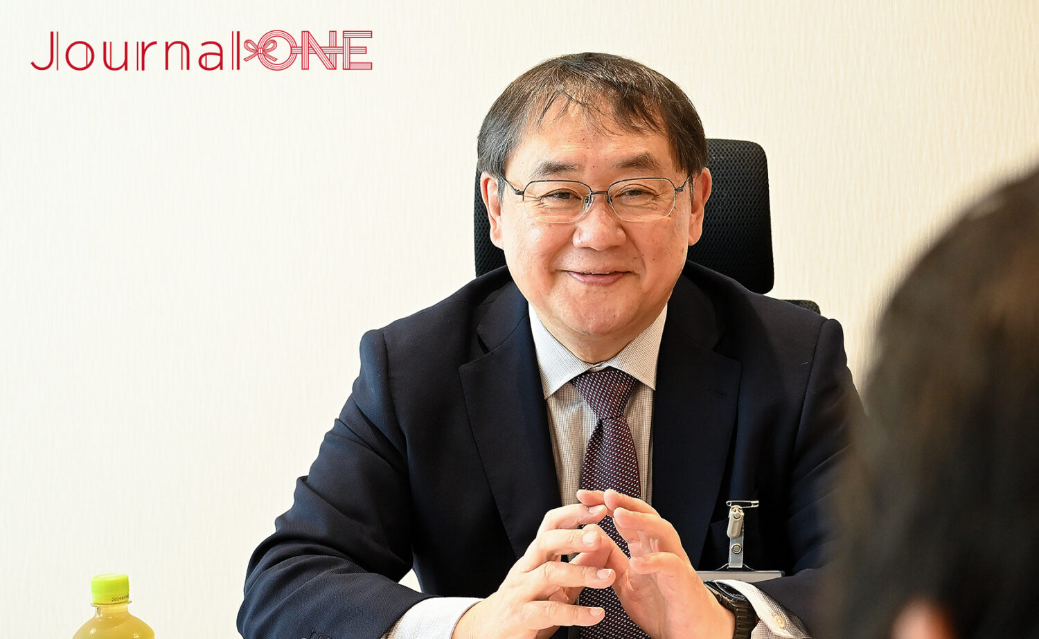ラグビーW杯直前！日本ラグビーフットボール協会・土田雅人会長にインタビューする厚地純夫編集長-Journal-ONE撮影
