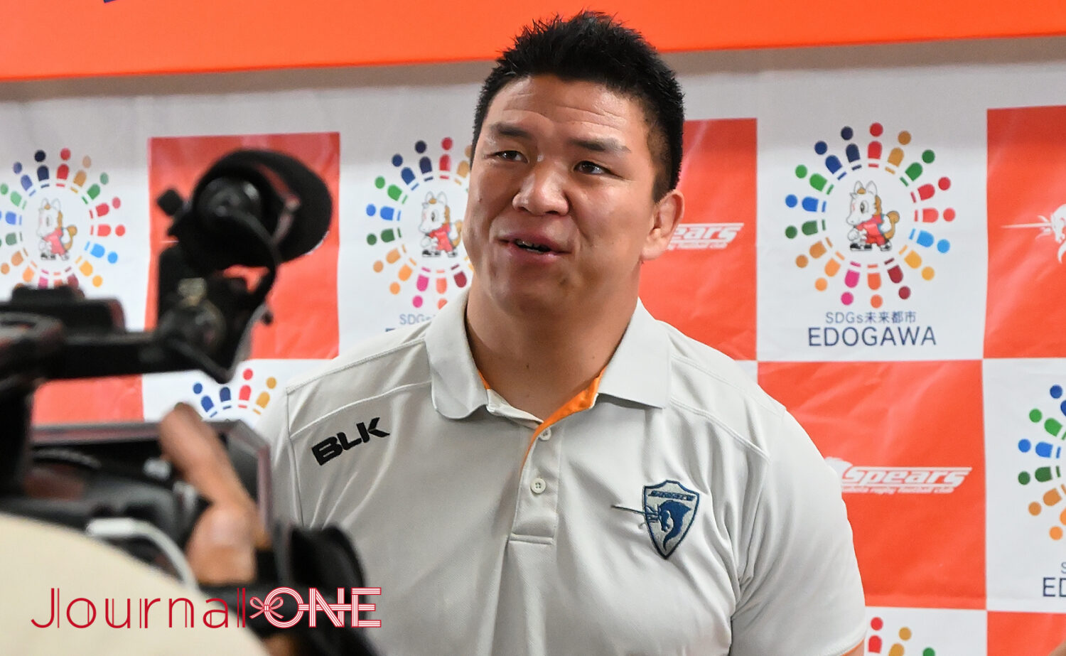 ラグビー リーグワン 優勝したクボタスピアーズ船橋・東京ベイの優勝報告会(江戸川区役所)-Journal-ONE撮影