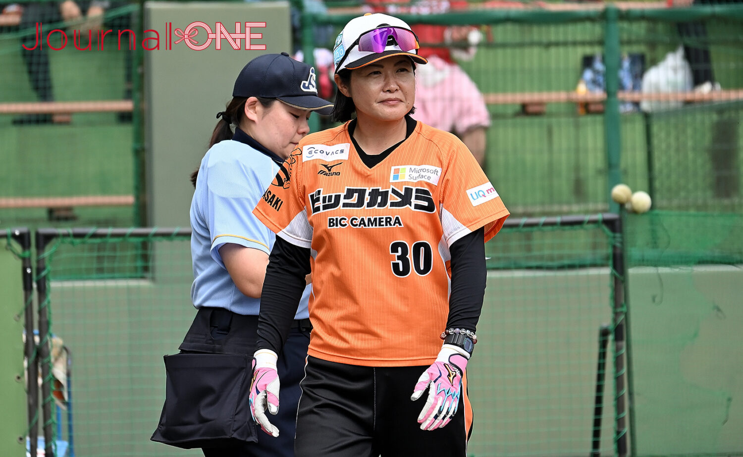 女子ソフトボール JDリーグ交流戦 予備節 ビックカメラ高崎ビークイーン岩渕有美監督 -Journal-ONE撮影