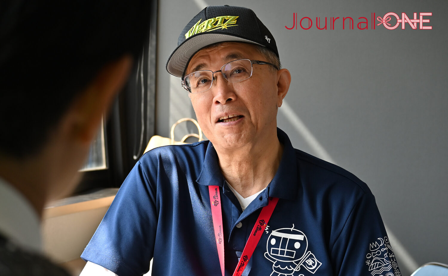 女子ソフトボール JDリーグ交流戦 最終戦 伊予銀行ヴェールズホームゲームを誘致した愛媛県西予市の管家一夫市長-Journal-ONE撮影
