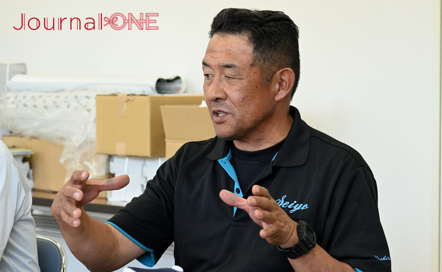 女子ソフトボール JDリーグ交流戦 最終戦 伊予銀行ヴェールズホームゲームを誘致した西予市ソフトボール協会の理事長・廣瀬 吉孝さん-Journal-ONE撮影