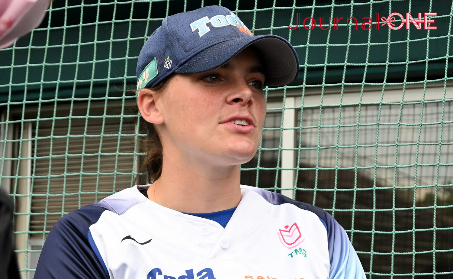 女子ソフトボール JDリーグ交流戦 戸田中央メディックス埼玉のGwen Svekis（グウェン・スヴェキス）捕手-Journal-ONE撮影