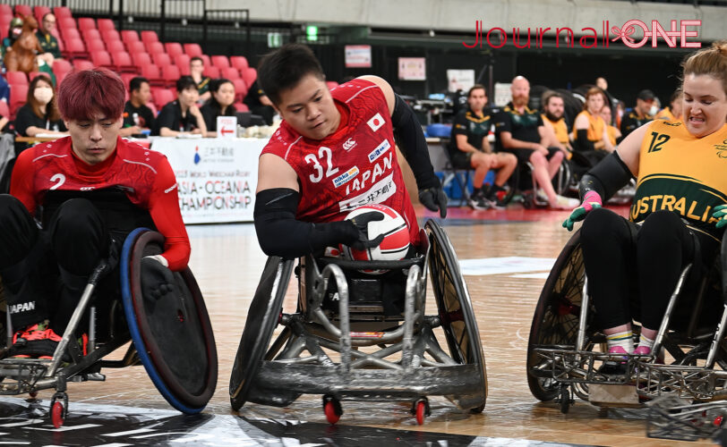車いすラグビー アジアオセアニアカップ2023 日本vsオーストラリア戦で活躍する日本代表 橋本勝也選手、長谷川勇基選手-Journal-ONE撮影