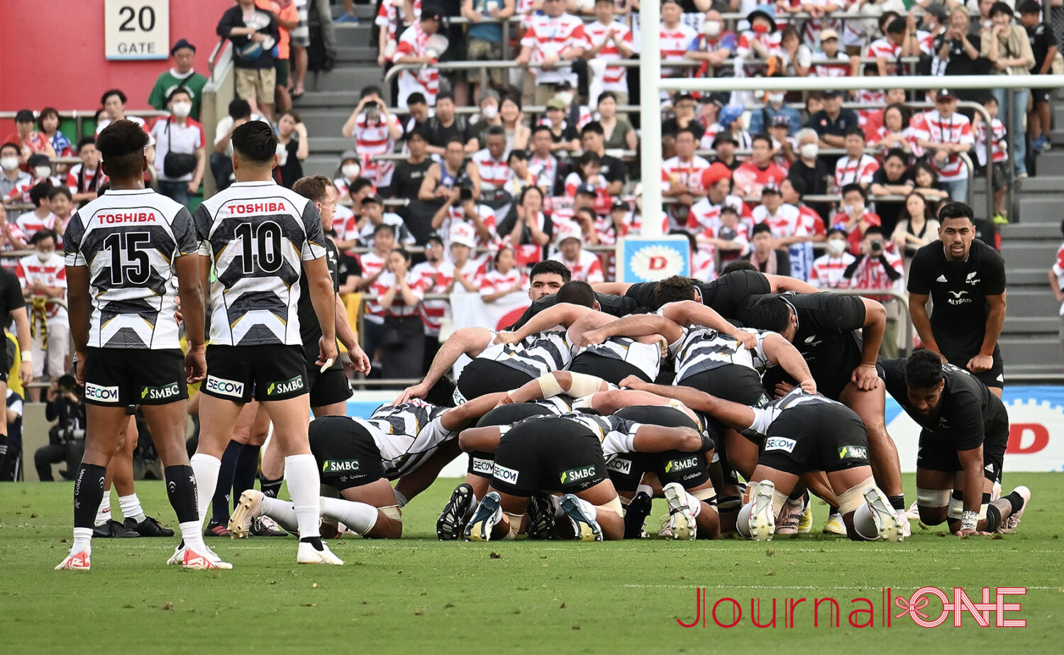 リポビタンD2023| JAPAN XV vs All Blacks XV| スクラムを組むJAPAN XVとオールブラックスXV-Journal-ONE撮影