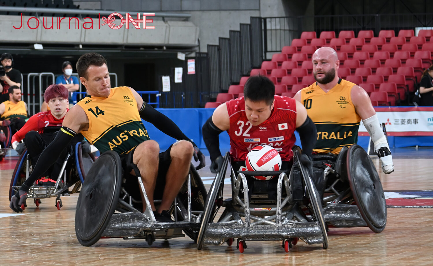 車いすラグビー アジアオセアニアカップ2023 日本vsオーストラリア戦で活躍する日本代表 橋本勝也選手、長谷川勇基選手-Journal-ONE撮影