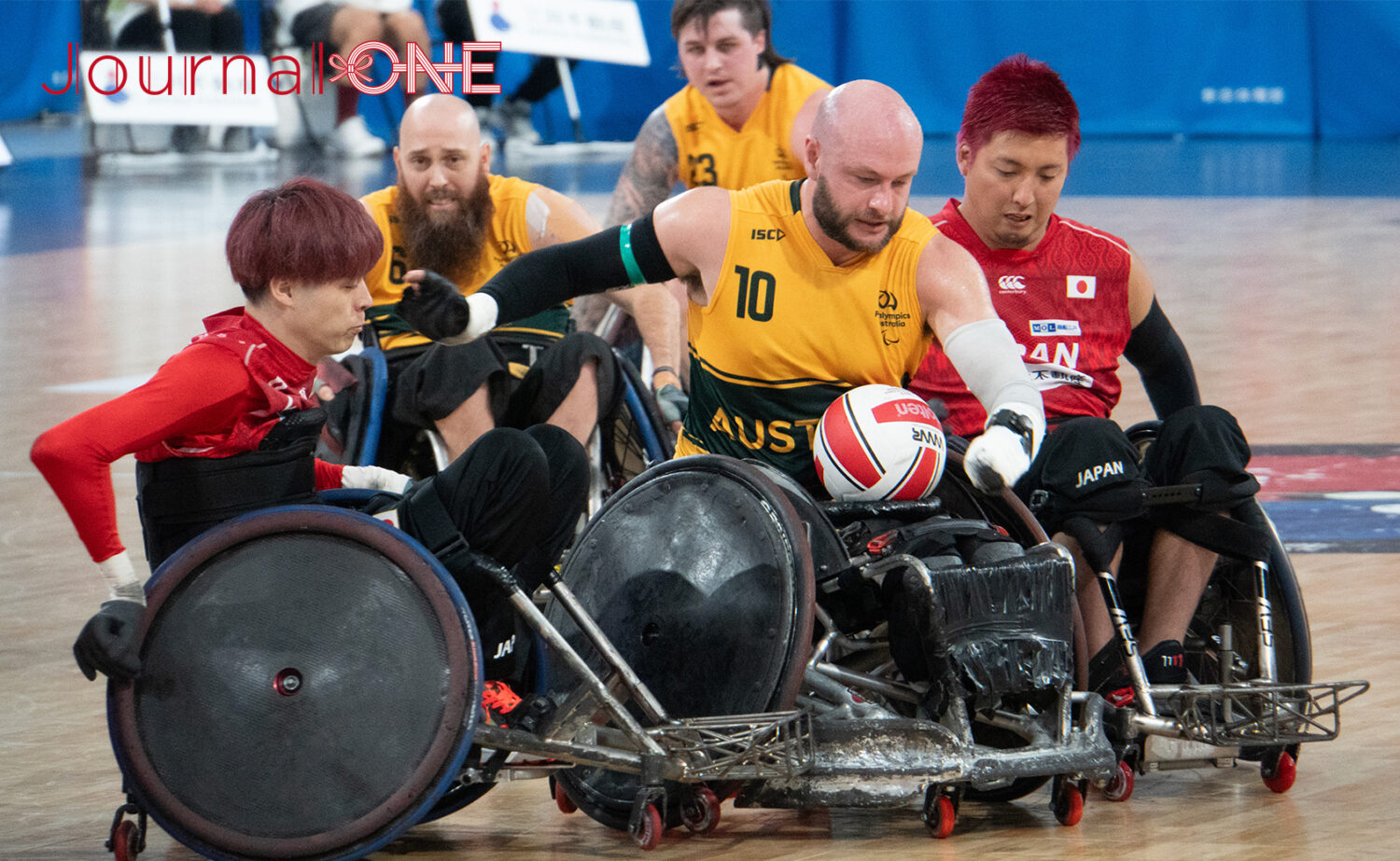 車いすラグビー アジアオセアニアカップ2023 日本vsオーストラリア戦 日本代表のタフネス 長谷川勇基選手が見せる献身的なディフェンス-Journal-ONE撮影