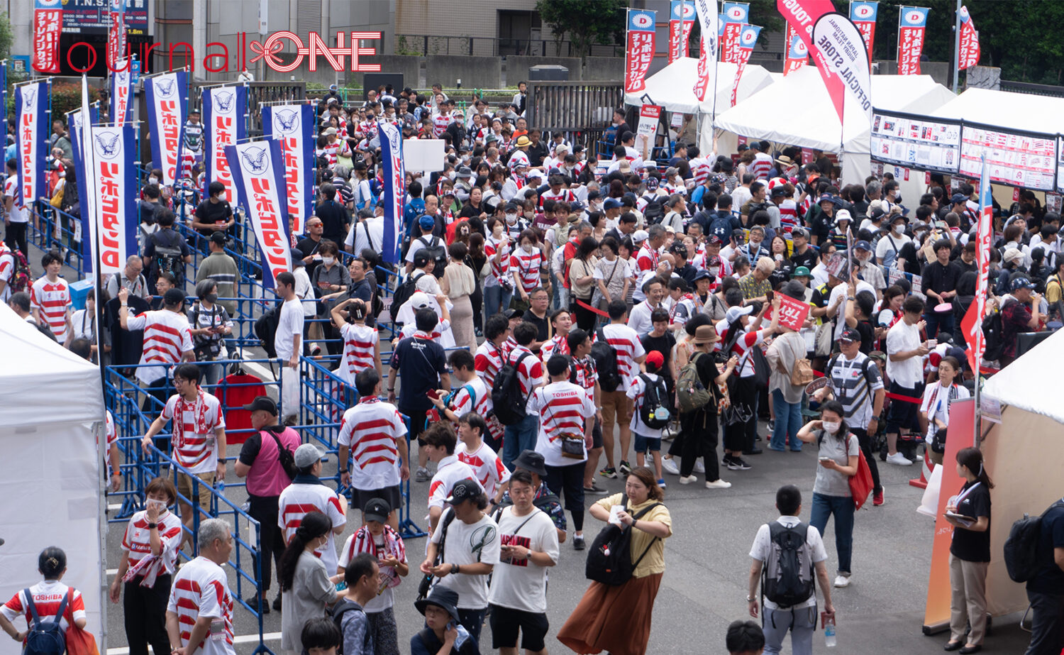 リポビタンD2023| JAPAN XV vs All Blacks XV| 試合開始3時間目から盛り上がる秩父宮ラグビー場-Journal-ONE撮影