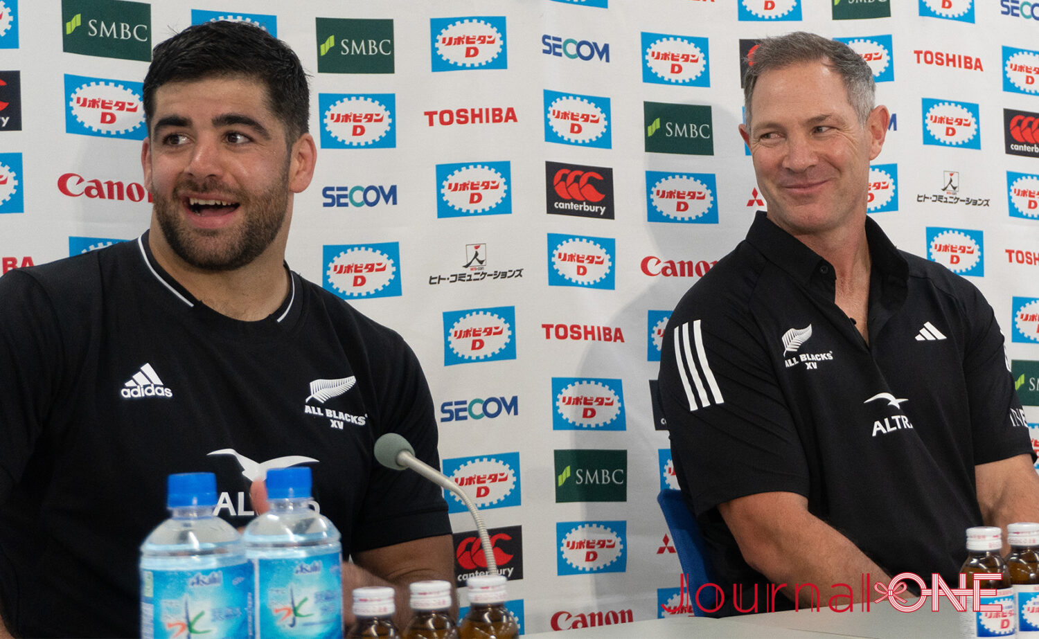リポビタンD2023| JAPAN XV vs All Blacks XV| オールブラックスXVのレオン・マクドナルド(Leon MACDONALD)ヘッドコーチが試合後に振り返った-Journal-ONE撮影