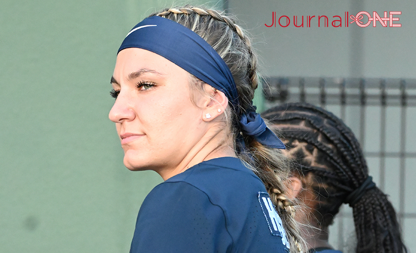日米対抗ソフトボール2023で2度目の来日となったアメリカ代表のキンジー・ハンセン選手（Kinzie Hansen）-Journal-ONE撮影
