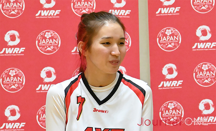 車いすラグビー 日本選手権予選の東京大会で初出場した貝谷 紗璃菜選手(AXE)-Journal-ONE撮影