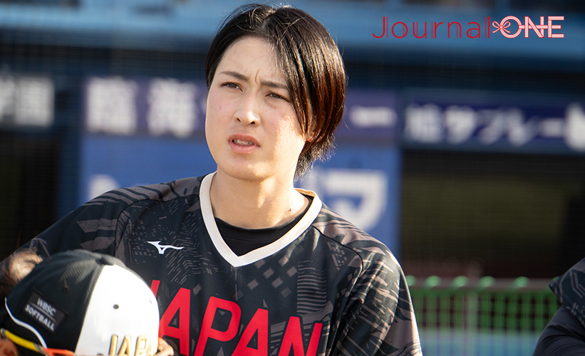 日米対抗ソフトボール2023 好走塁で日本の勝利に貢献した須藤志歩選手(豊田自動織機シャイニングベガ)-Journal-ONE撮影