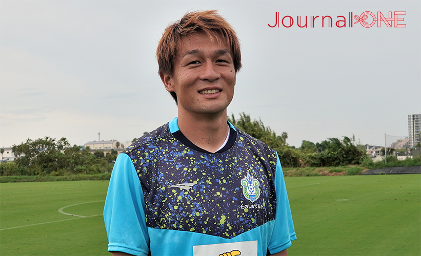 ２３年９月２４日の明治安田生命J１リーグ第２８節、川崎フロンターレ戦へ向けた意気込みを語る湘南ベルマーレの杉岡大暉選手２- Jounal-ONE編集部撮影