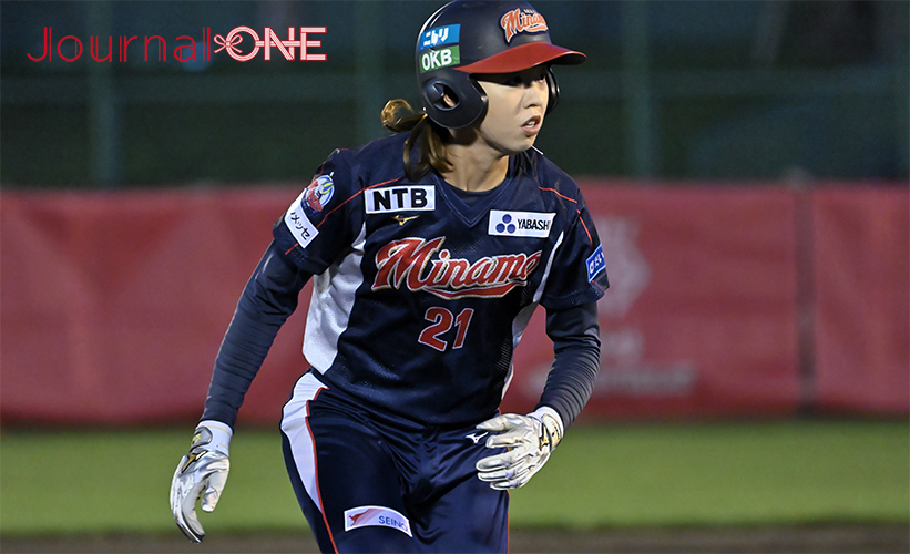 ソフトボール・JDリーグ後半戦開幕| 開幕戦の日立サンディーバ戦で攻守に活躍した大垣ミナモの伊藤 梨里花外野手-Journal-ONE撮影