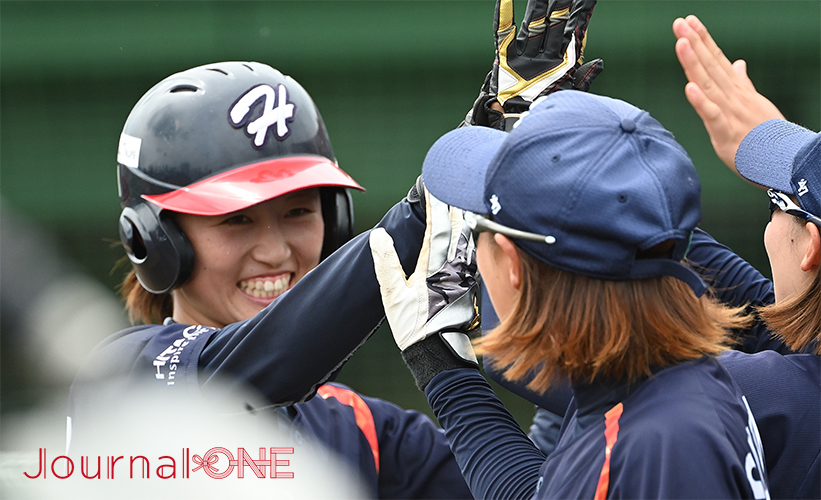女子ソフトボール JDリーグ| 日米対抗ソフトボール2023で活躍した日立サンディーバの唐牛彩名選手-Journal-ONE撮影