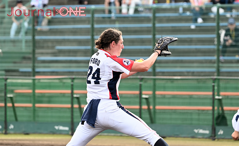 女子ソフトボール JDリーグ後半戦開幕| ホンダリベルタの投手陣を牽引するアメリカ代表のJailyn FORD(ジェイリン・フォード)投手-Journal-ONE撮影