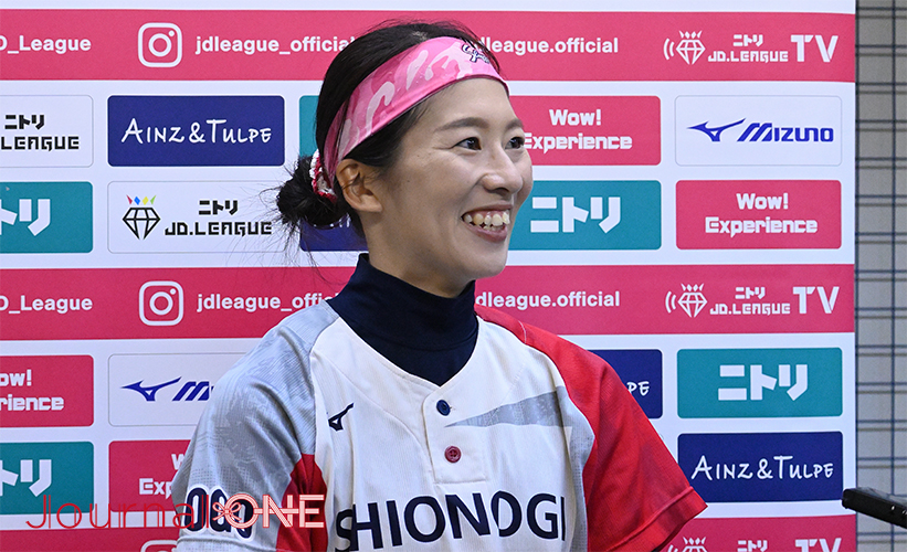 ソフトボールJDリーグ| 第12節松山ラウンドでシオノギレインボーストークス兵庫の吉井朝香投手はSGHギャラクシースターズ戦で完封勝利-Journal-ONE撮影
