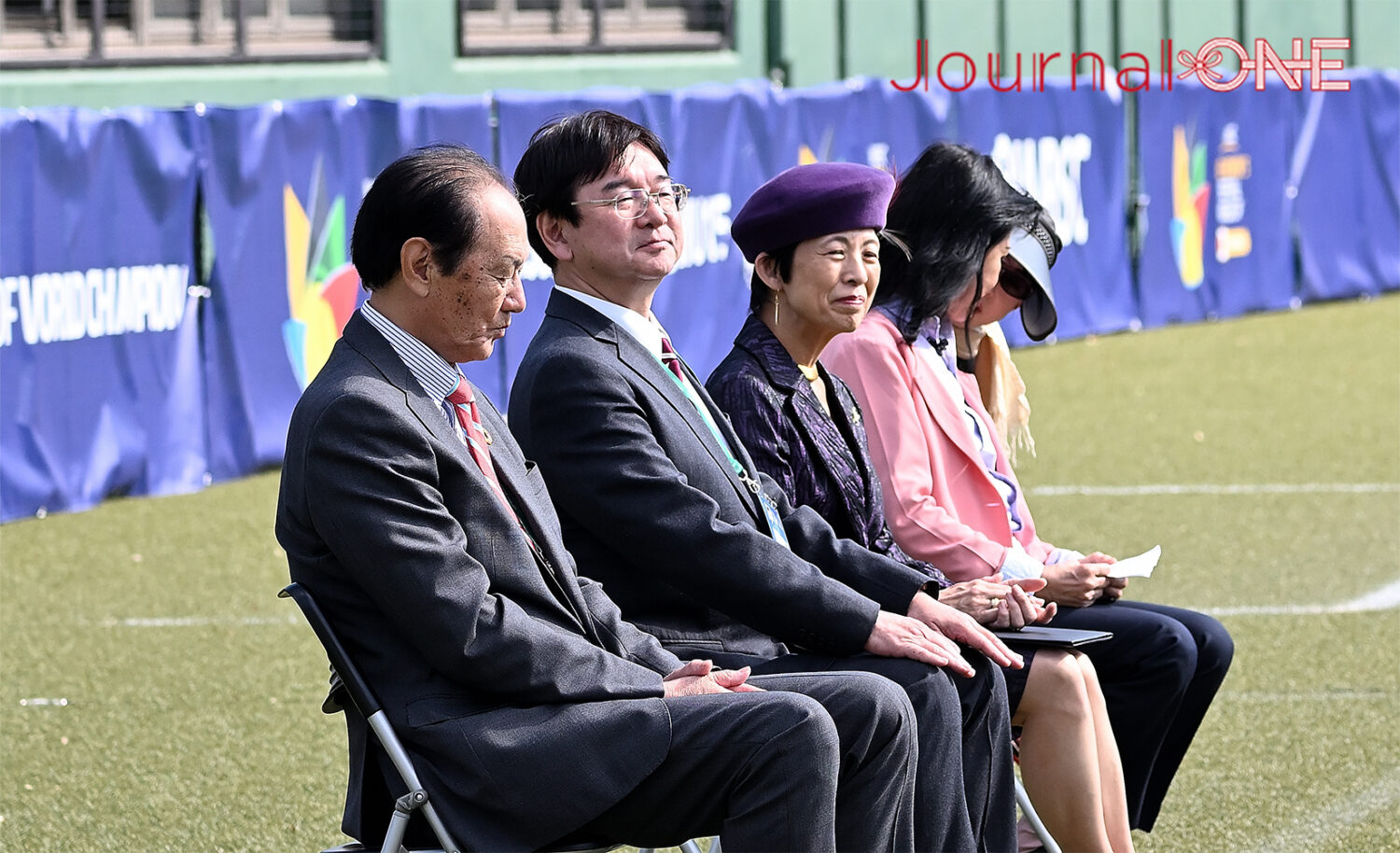 女子ソフトボールU15ワールドカップ| 開会式に御臨席された高円宮妃殿下、主催者であるWBSCのベンチュウ・ロー事務総長-Journal-ONE撮影