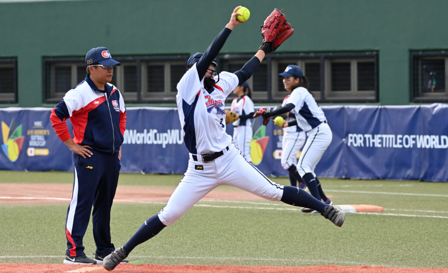 女子ソフトボールU15ワールドカップ| 日本対台湾予選リーグに先発し好投した台湾先発のKUO Li-Yu投手-Journal-ONE撮影