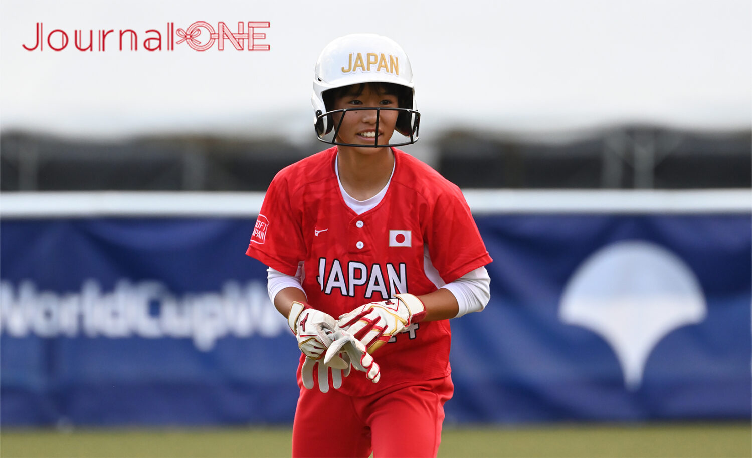 女子ソフトボールU15ワールドカップ| 日本対台湾予選リーグの勝利に貢献した日本代表の2番・櫻木 藍睦選手（福岡・KGスラッガー）-Journal-ONE撮影