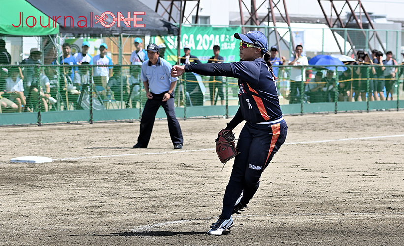ソフトボール 全日本総合選手権|JDリーグの日立サンディーバは園田学園大学戦で、田内愛里投手が見事な完封劇（佐賀県太良町にて）-Journal-ONE撮影