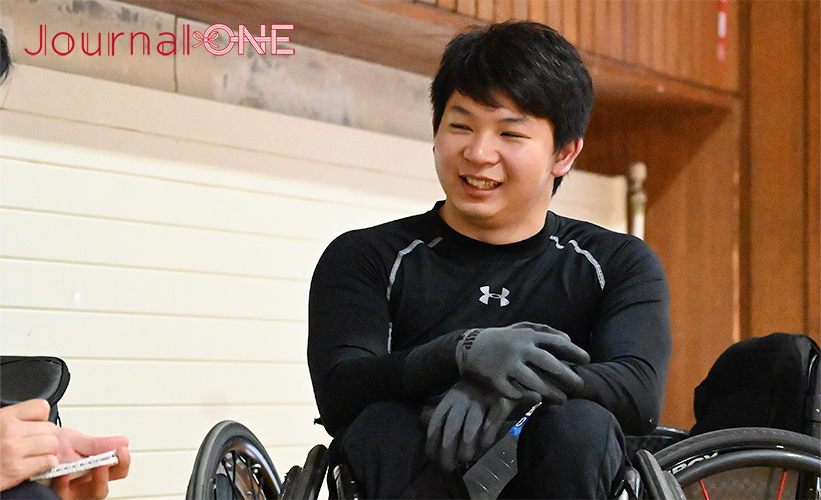 車いすラグビー| TOHOKU STORMERSの練習取材 秋田出身の若狭天太選手は中町選手を慕って入団した切っ掛けを話す-Journal-ONE撮影