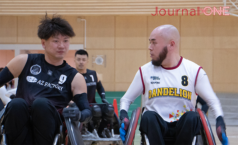 車いすラグビー日本選手権予選 福岡大会| 東京2020銅メダリスト・今井友明選手（RIZE CHIBA・左）と乗松 聖矢選手（Fukuoka DANDELION・右）のマッチアップ-Journal-ONE撮影