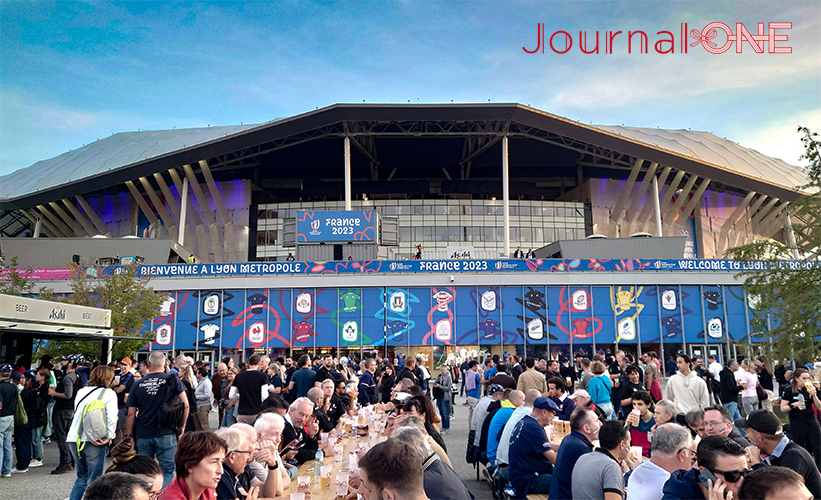 ラグビーW杯フランス大会| リヨンのグルーパマ・スタディオム(OL Stadium/ Groupama Stadium)はフランスサッカーリーグの名門・オリンピック·リヨンの本拠地でもある-Journal-ONE撮影